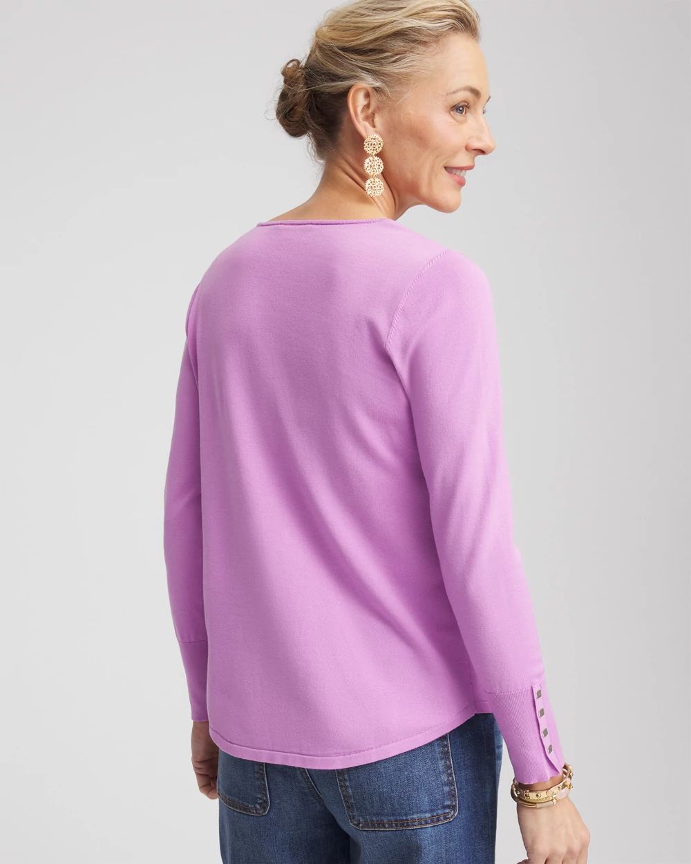 ★andar★ Woollike Stretch V-Neck Long Sleeve STUDIO_2_f32d091d-c99f-4841-